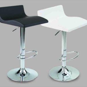 CHROME METAL BASE, SEAT LINED IN PU