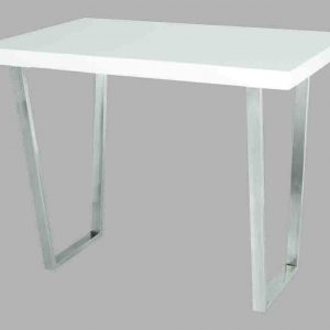 CHROME METAL BASE, COVERED IN MDF