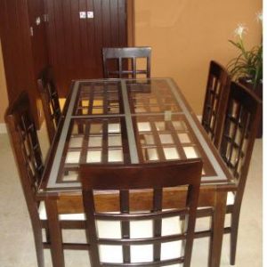 rectangle dining table 6 person