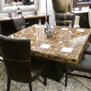 8 person onyx table includes chairs