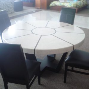 8 person marble round dining table