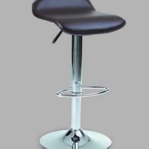 CHROME METAL BASE, REGENERATED LEATHER SEAT