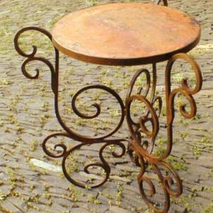 Miranda Round Accent Table w/ 20″ Copper Top