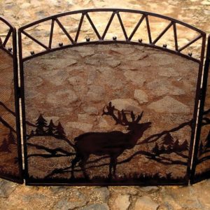 Elk Fireplace Screen
