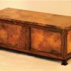 Country Foot-Of-Bed Bench w/ Copper Lift-Top