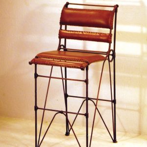 Sidro Bar Stool w/ Leather