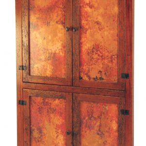 Corner Cabinet w/ 4-Doors w/ Copper
