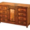 Francisco 1-Door / 8-Drawer Buffet w/ Copper