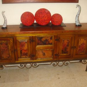 buffet with Iron work