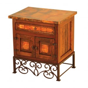 Country Nightstand w/ Copper / Emily Base