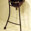 Round Sink Stand w/ Copper Sink