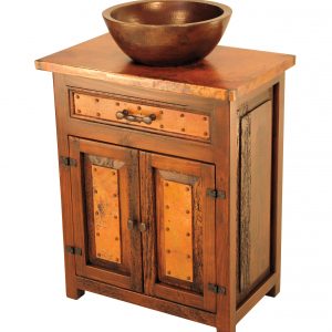 Deer Valley Sink Cabinet w/ Copper (Vessel Sink Optional)