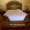 Hard wood carved bed set