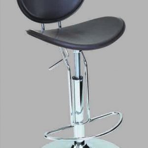 CHROME METAL BASE, SEAT/BACKREST COVERED IN PU