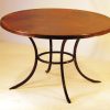 Curved Solid Leg Bistro Table Base