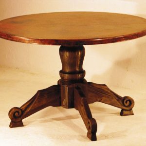 Carmen Wood Carved Pedestal Dining Tabel Base