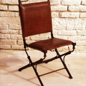 Pony Side Chair w/ Leather