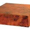 Copper Cube Coffee Table w/ Copper
