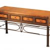 3-Drawer Console w/ Pablo Base & Copper