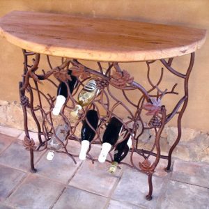 Grape Leaf Wine Console (wood top included)