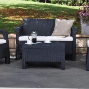 4 piece rattan set