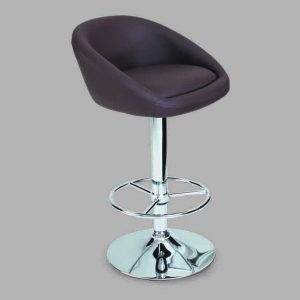 CHROME METAL BASE, SEAT LINED IN PU