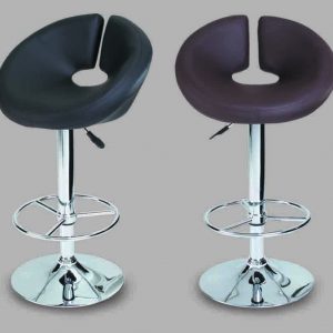 CHROME METAL BASE, SEAT LINED IN PU