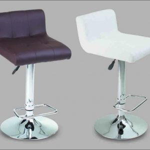 CHROME METAL BASE, SEAT LINED IN PU