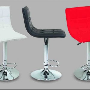 CHROME METAL BASE, SEAT LINED IN PU