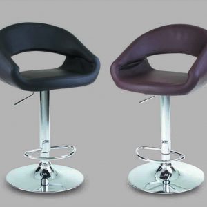 CHROME METAL BASE, SEAT LINED IN PU