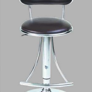 CHROME METAL BASE, SEAT/BACKREST LINED IN PU