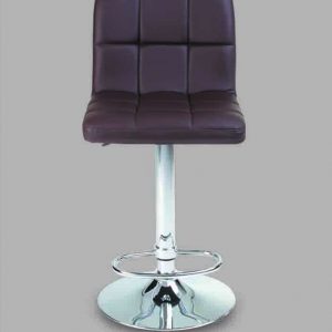 CHROME METAL BASE, SEAT LINED IN PU