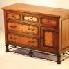 1-Door / 5-Drawer Dresser w/ Copper / Pablo Base