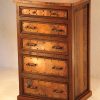 5-Drawer Tall Dresser with Copper