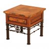 1-Drawer End Table w/ Pablo Base & Copper