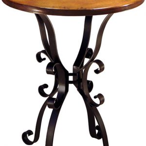 Round Roman End Table Base