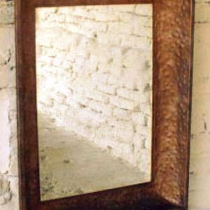 Hammered Concave Metal Frame – Large