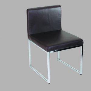 CHROME METAL BASE, PU LINED SEAT