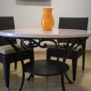 4 person cultured marble table