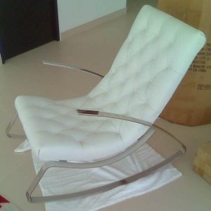 Balance Leather Rocking Chair