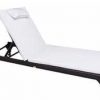 Rattan chaise lounge chairs