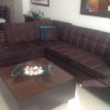 Suede sectional valerie