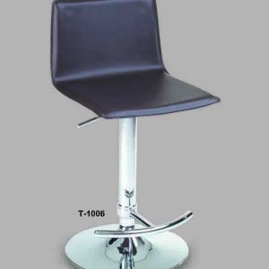 CHROME METAL BASE, REGENERATED LEATHER SEAT