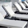 Rattan chaise lounge chairs