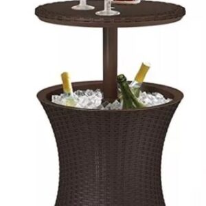 Rattan Ice chest and table $295