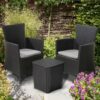 Rattan sitting chairs in chocolate Katherine
