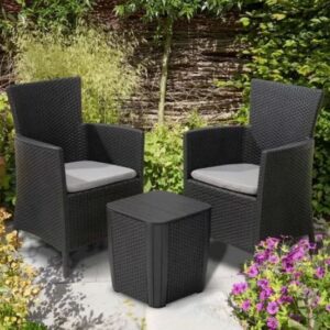 Rattan sitting chairs in chocolate Katherine