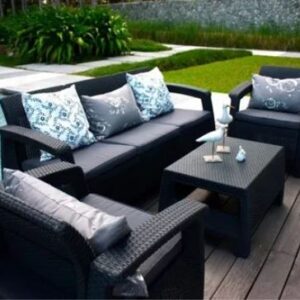 Better Home & Garden 3 person rattan set Cafecito